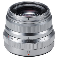 Fujifilm XD35mm f/2 R Fujinon Standard Lens Silver